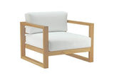 EEI-3116-NAT-WHI-SET Upland 4 Piece Outdoor Patio Teak Set By Modway