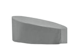 EEI-3133-GRY Immerse Taiji - Convene - Sojourn - Summon Daybed Outdoor Patio Furniture Cover By Modway