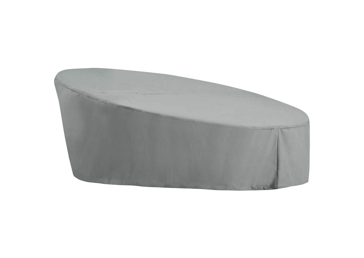 EEI-3135-GRY Immerse Convene - Sojourn - Summon Daybed Outdoor Patio Furniture Cover By Modway