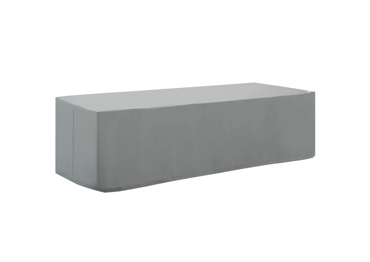 EEI-3143-GRY Immerse Convene - Sojourn - Summon Chaise Or Sofa Outdoor Patio Furniture Cover By Modway