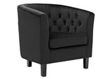 EEI-3153-BLK-SET Prospect 2 Piece Performance Velvet Armchair Set By Modway