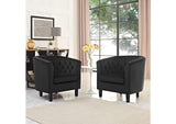 EEI-3153-BLK-SET Prospect 2 Piece Performance Velvet Armchair Set By Modway