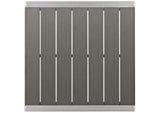 EEI-3157-SLV-GRY-SET Shore 3 Piece Outdoor Patio Aluminum Pub Set By Modway