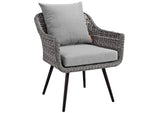 EEI-3176-GRY-GRY-SET Endeavor Outdoor Patio Wicker Rattan Armchair Set Of 2 By Modway