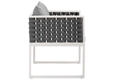 EEI-3183-WHI-GRY-SET Stance Outdoor Patio Aluminum Dining Armchair Set Of 2 By Modway