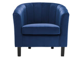 EEI-3188-NAV Prospect Channel Tufted Performance Velvet Armchair By Modway