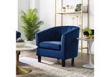 EEI-3188-NAV Prospect Channel Tufted Performance Velvet Armchair By Modway