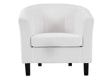 EEI-3188-WHI Prospect Channel Tufted Performance Velvet Armchair By Modway