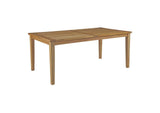 EEI-3204-NAT-SET Marina 9 Piece Outdoor Patio Teak Dining Set By Modway