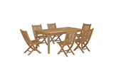 EEI-3205-NAT-SET Marina 7 Piece Outdoor Patio Teak Dining Set By Modway