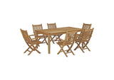 EEI-3206-NAT-SET Marina 7 Piece Outdoor Patio Teak Dining Set By Modway