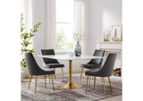 EEI-3230-GLD-WHI Lippa 48" Square Wood Dining Table By Modway