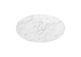 EEI-3235-GLD-WHI Lippa 54" Oval Faux Marble Dining Table By Modway