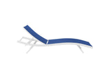 EEI-3300-WHI-NAV Glimpse Outdoor Patio Mesh Chaise Lounge Chair By Modway