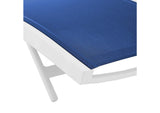 EEI-3300-WHI-NAV Glimpse Outdoor Patio Mesh Chaise Lounge Chair By Modway