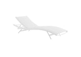 EEI-3300-WHI-WHI Glimpse Outdoor Patio Mesh Chaise Lounge Chair By Modway
