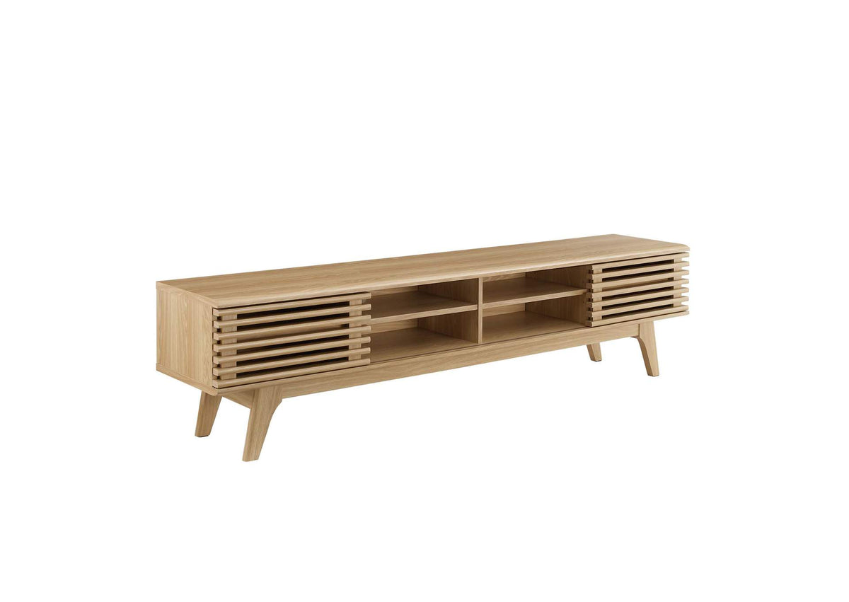 EEI-3303-OAK Render 70" Entertainment Center TV Stand By Modway