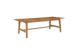 EEI-3307-NAT-WHI-SET Marina 7 Piece Outdoor Patio Teak Dining Set By Modway