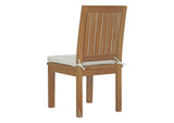 EEI-3315-NAT-WHI-SET Marina 9 Piece Outdoor Patio Teak Dining Set By Modway