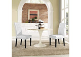 EEI-3323-WHI Confer Vinyl Dining Side Chair Set Of 2 By Modway