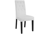 EEI-3324-WHI Confer Vinyl Dining Side Chair Set Of 4 By Modway