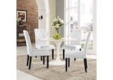 EEI-3324-WHI Confer Vinyl Dining Side Chair Set Of 4 By Modway