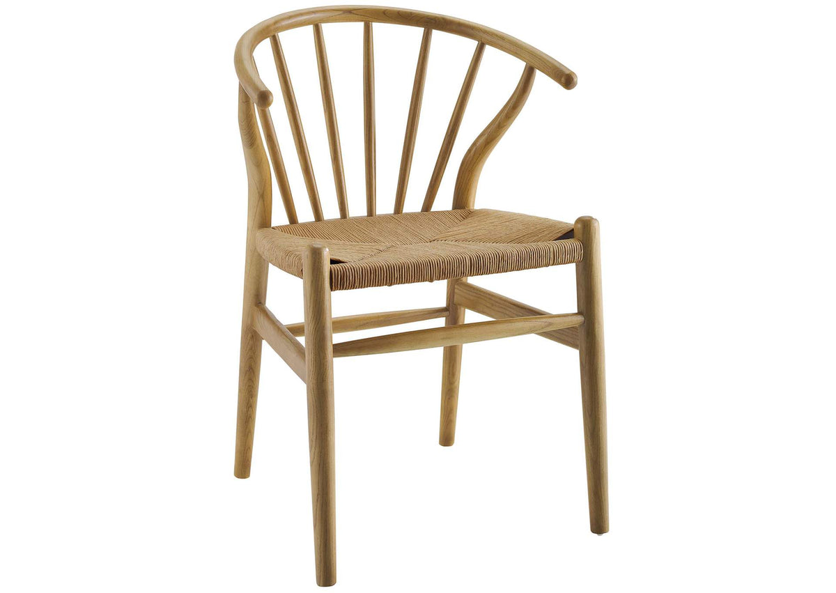EEI-3338-NAT Flourish Spindle Wood Dining Side Chair By Modway