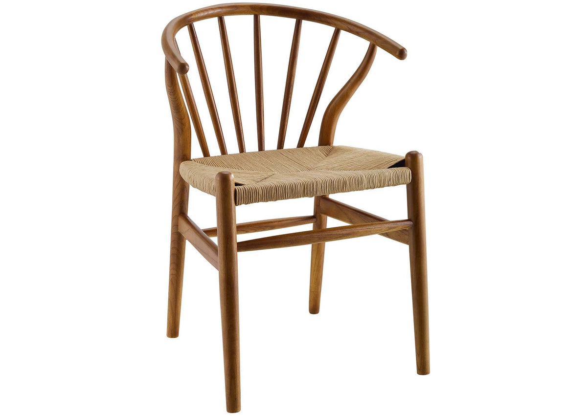 EEI-3338-WAL Flourish Spindle Wood Dining Side Chair By Modway
