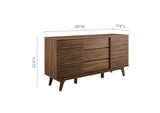 EEI-3344-WAL Render 63" Sideboard Buffet Table Or TV Stand By Modway