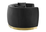 EEI-3408-BLK Resolute Curved Performance Velvet Sofa By Modway