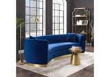 EEI-3408-NAV Resolute Curved Performance Velvet Sofa By Modway