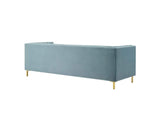 EEI-3454-LBU Ingenuity Channel Tufted Performance Velvet Sofa By Modway