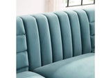 EEI-3454-LBU Ingenuity Channel Tufted Performance Velvet Sofa By Modway