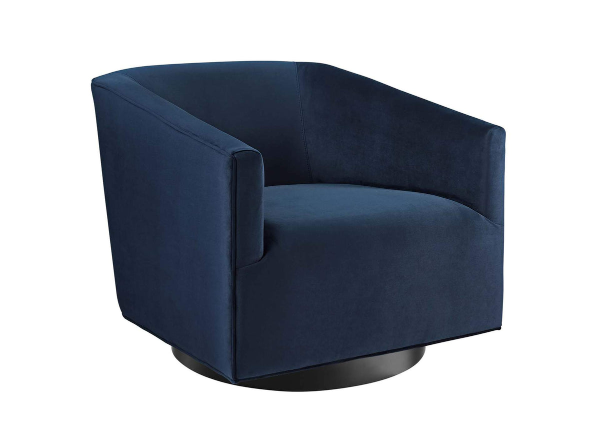 EEI-3456-MID Twist Accent Lounge Performance Velvet Swivel Chair By Modway