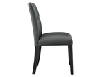 EEI-3472-GRY Duchess Vinyl Dining Chair Set Of 2 By Modway