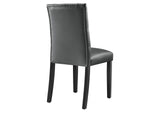 EEI-3472-GRY Duchess Vinyl Dining Chair Set Of 2 By Modway