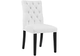 EEI-3472-WHI Duchess Vinyl Dining Chair Set Of 2 By Modway