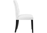 EEI-3472-WHI Duchess Vinyl Dining Chair Set Of 2 By Modway