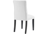 EEI-3472-WHI Duchess Vinyl Dining Chair Set Of 2 By Modway