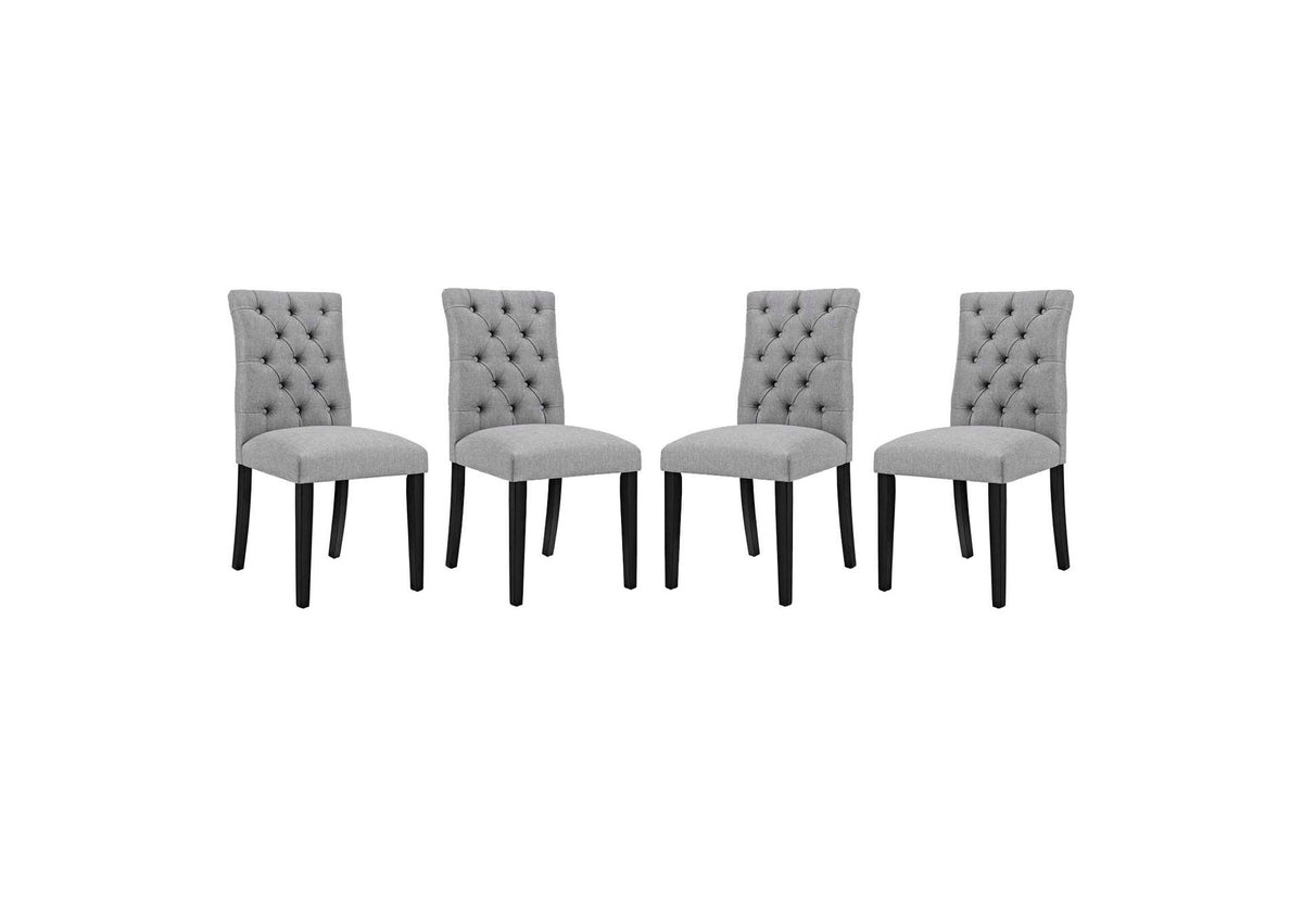 EEI-3475-LGR Duchess Fabric Dining Chair Set Of 4 By Modway