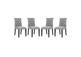 EEI-3475-LGR Duchess Fabric Dining Chair Set Of 4 By Modway