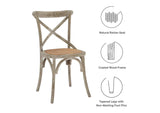 EEI-3481-GRY Gear Dining Side Chair Set Of 2 By Modway