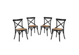 EEI-3482-BLK Gear Dining Side Chair Set Of 4 By Modway