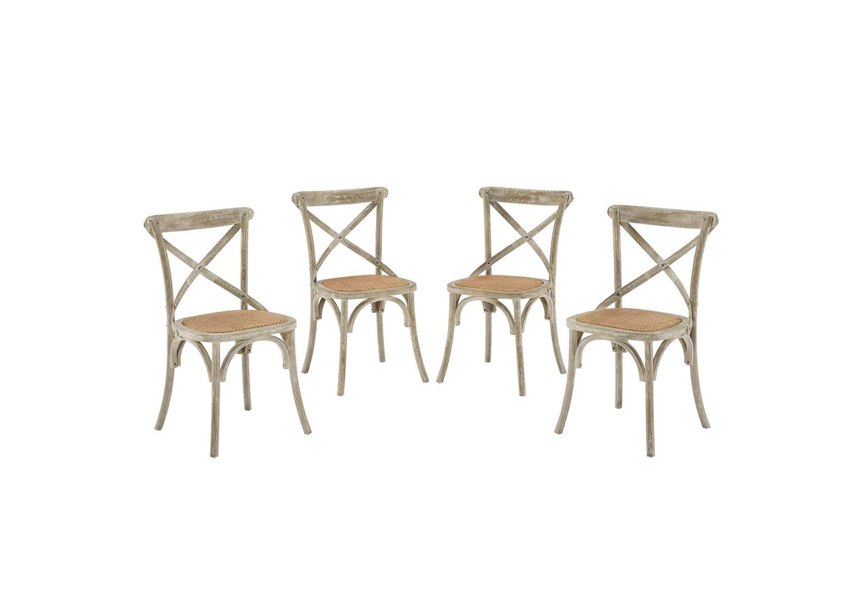 EEI-3482-GRY Gear Dining Side Chair Set Of 4 By Modway