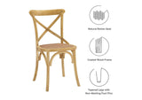EEI-3482-NAT Gear Dining Side Chair Set Of 4 By Modway
