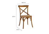 EEI-3482-WAL Gear Dining Side Chair Set Of 4 By Modway