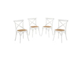 EEI-3482-WHI Gear Dining Side Chair Set Of 4 By Modway