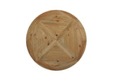 EEI-3491-BRN Column 47" Round Pine Wood Dining Table By Modway