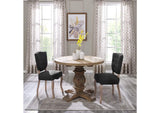 EEI-3491-BRN Column 47" Round Pine Wood Dining Table By Modway