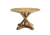EEI-3492-BRN Stitch 47" Round Pine Wood Dining Table By Modway